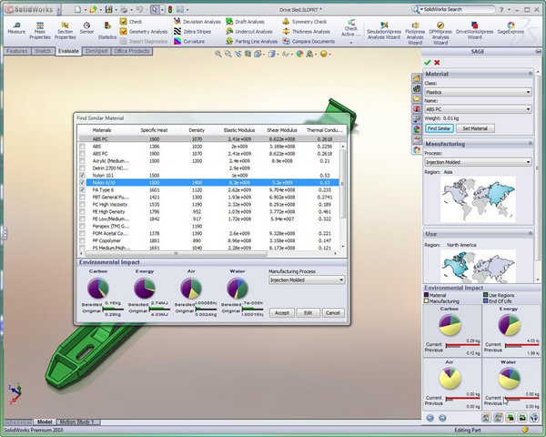 SOLIDWORKS Simulation Sustainability