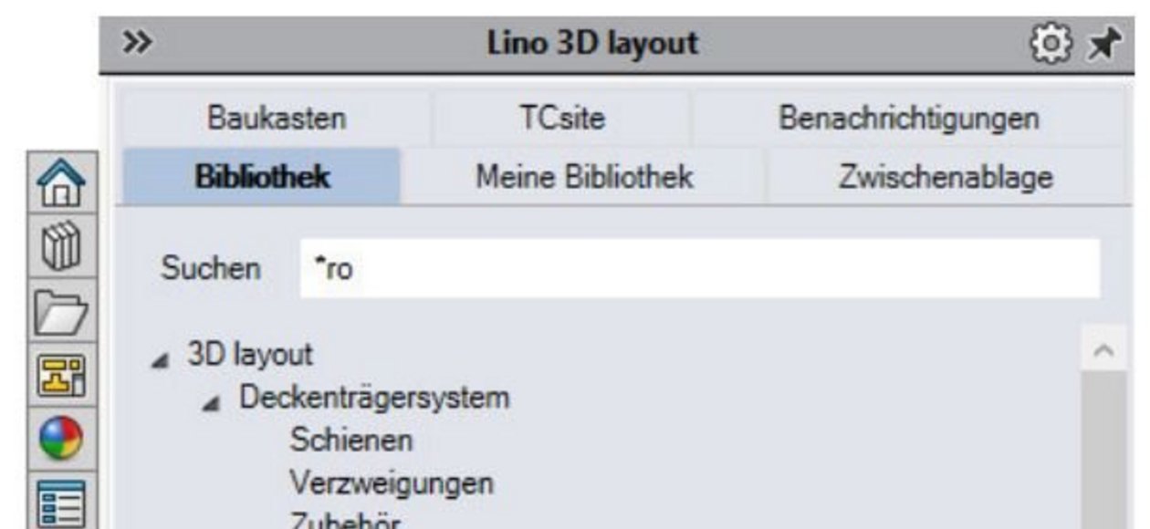 Lino 3D - Integrierte-Bibliothek